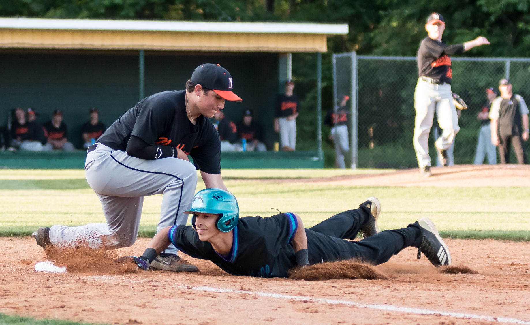 Friday night baseball action
